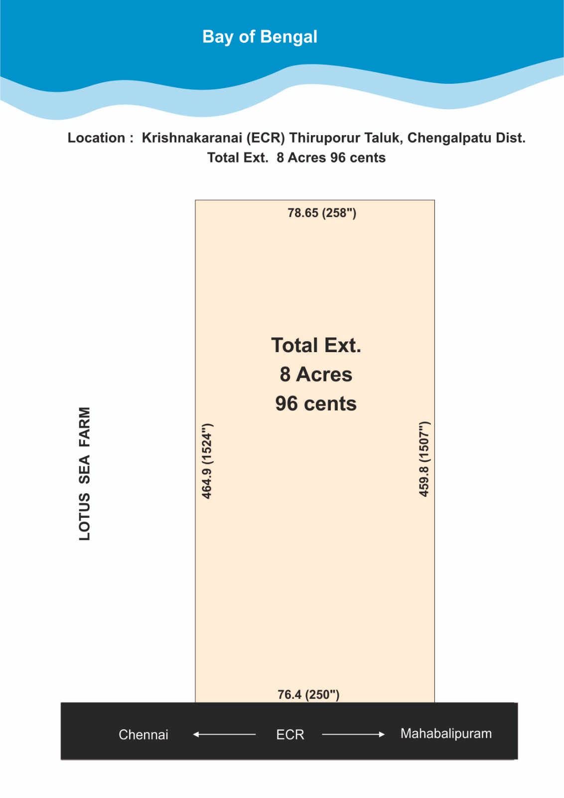 COMMERCIAL PROPERTY FOR SALE AT CHENNAI ECR VADANEMILI